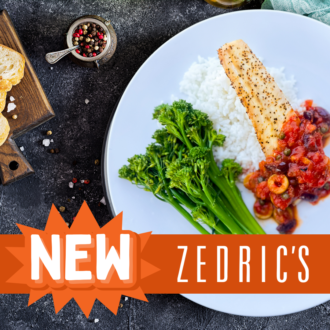 Oven-Baked Mahi Mahi Veracruz with Jasmine Rice & Broccolini