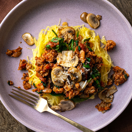 Turkey Ragu over Spaghetti Squash