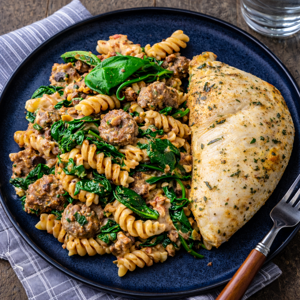chickenページ Chicken & Italian Sausage Pasta – Zedric's