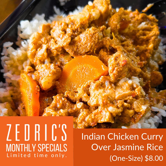 Indian Chicken Curry Over Jasmine Rice One-Size