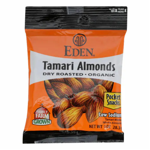 Eden Tamari Almonds Pocket Snacks