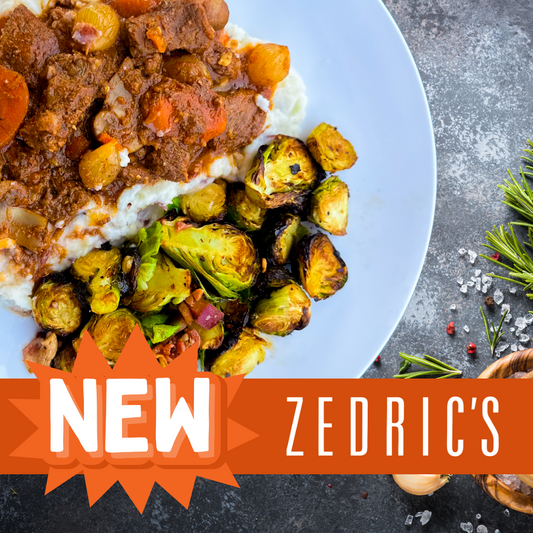 Braised Beef Bourguignon with Roasted Brussels & Red Skin Mash