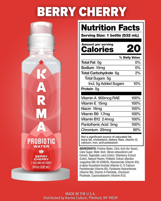 Karma Probiotic Water Berry Cherry