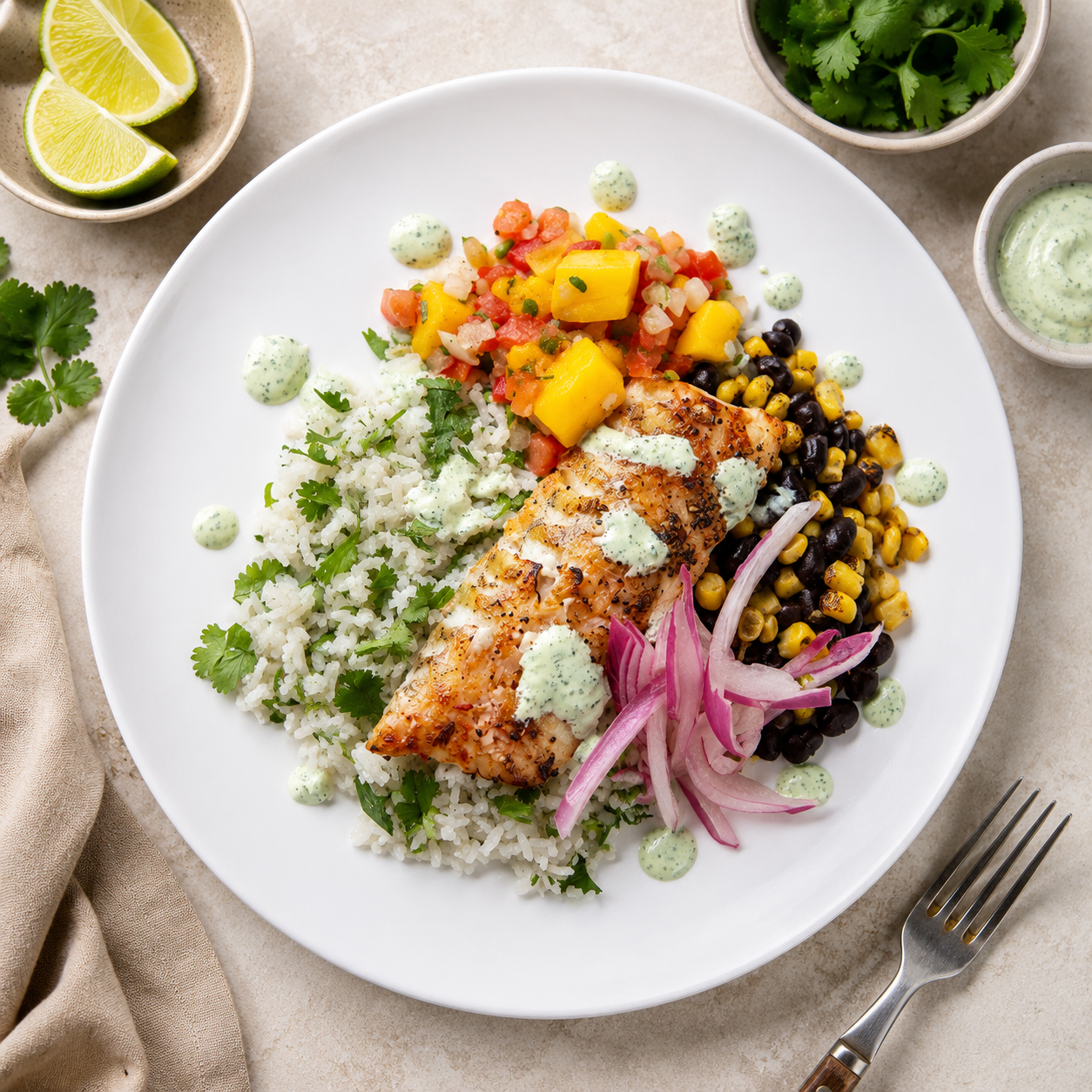 Chipotle Honey Lime Fish Taco Bowl