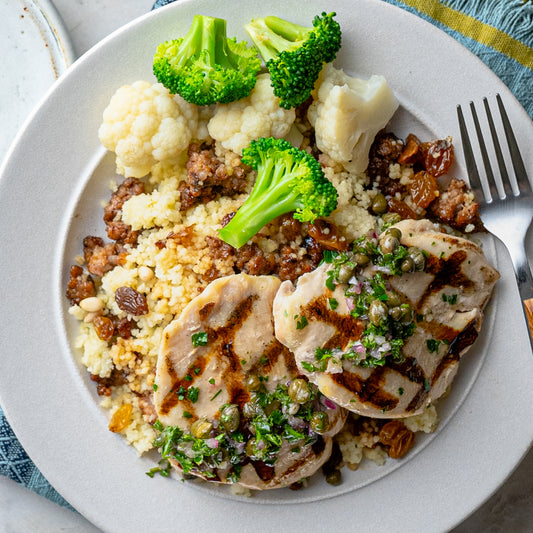 Grilled Chicken with Moroccan CousCous